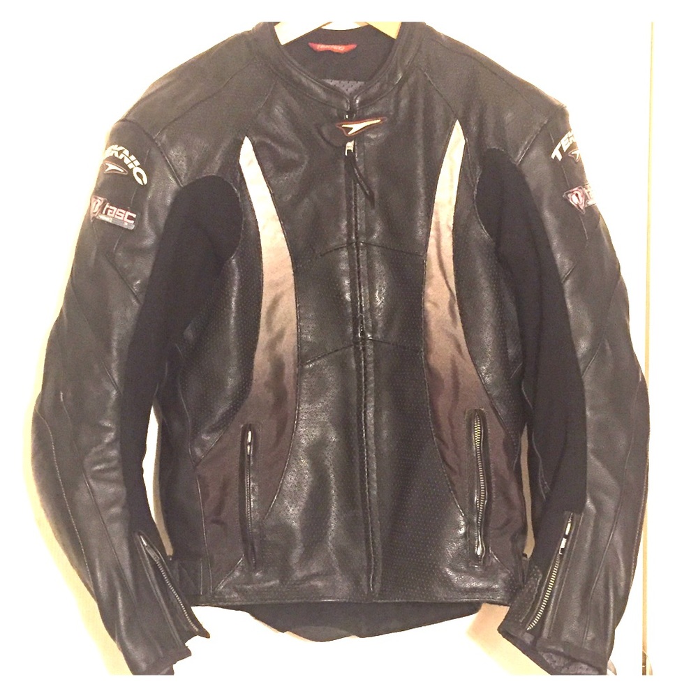 Teknic motorcycle leather jacket size 40